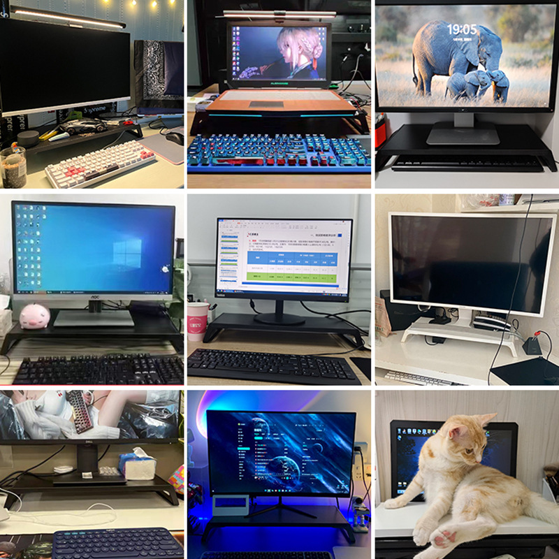 Pantalla de elevación rack computadora de escritorio simple estante de almacenamiento rack de elevación de computadora pantalla de visualización base de soporte bracket