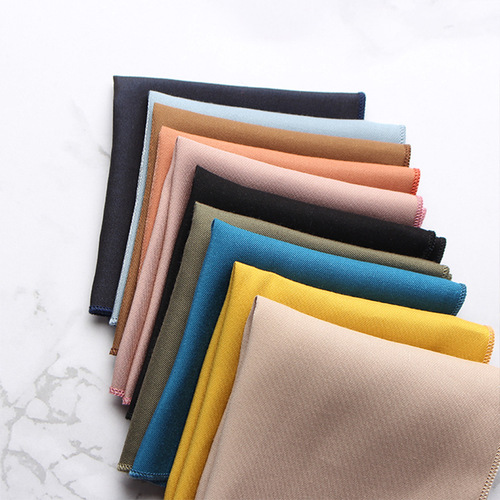 Men's suit pocket solid color suit pocket scarf wedding handkerchief small square scarf chest scarf accessories silk scarf handkerchief