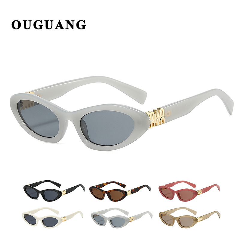 Nuevas gafas de sol europeas y americanas con letras m retro Ken Dou con el mismo estilo Gafas de sol con ojos de gato