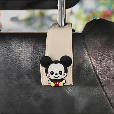 seat back hook, multifunctional: Car hanging - beige-hook-mickey