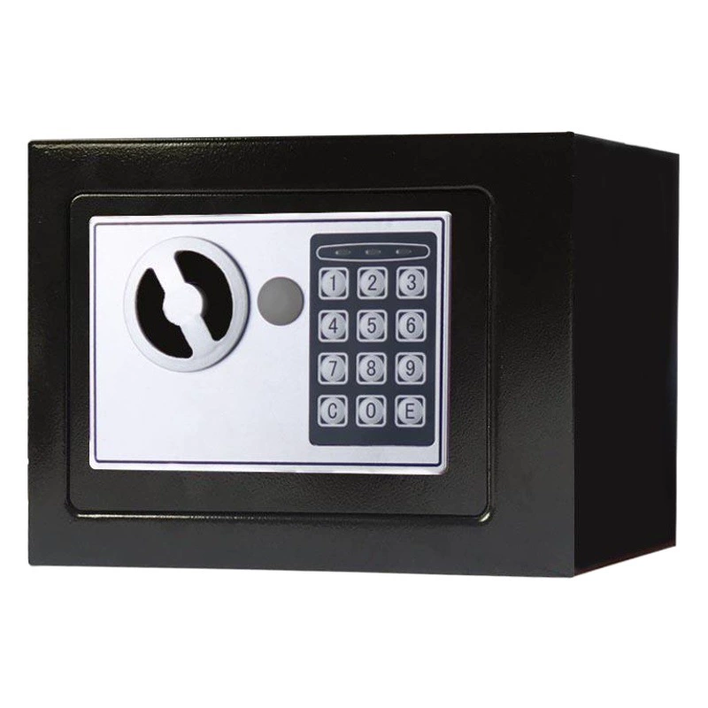 Черный цельнометаллический электронный сейф с паролем Копилка бытовой небольшой Сейф прямые продажи с фабрики