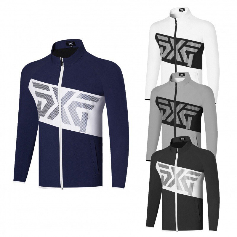 Autumn and winter golf clothing men's jacket jacket quick-drying breathable sports casual long-sleeved pocket jacket