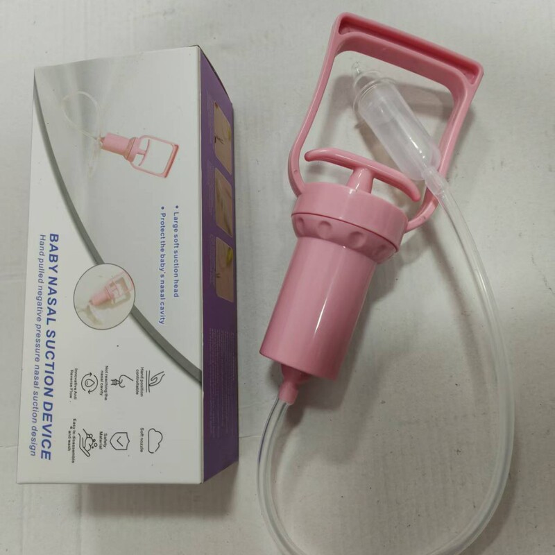 Pull-Out Type Baby Nasal Aspirator, Manual Negative Pressure for Newborns to Clear Nasal Mucus and Nasal Discharge, Unblock Nasal Congestion, and Wash the Nose, Exclusively for Cross-Border Use