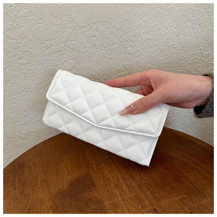 Estilo coreano rombo este año nicho popular diseño simple todo partido bolso de las mujeres bolsa de invierno Nueva Moda bolso de embrague