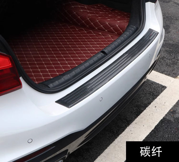 Universal Car Trunk Protection Strip Bumper Anti-Collision Anti-Scratch Tailgate Decorative Strip Threshold Rear Guard Protection Sticker
