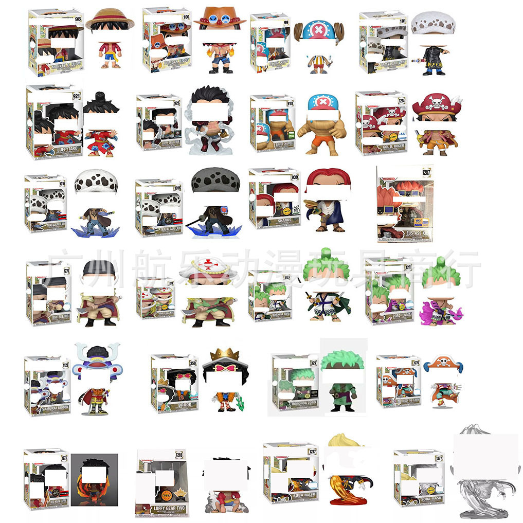 Uno de los piratas, Brooke, Usop, Luffy Shanks, Rojoba, modelo hecho a mano, agencia mayorista.