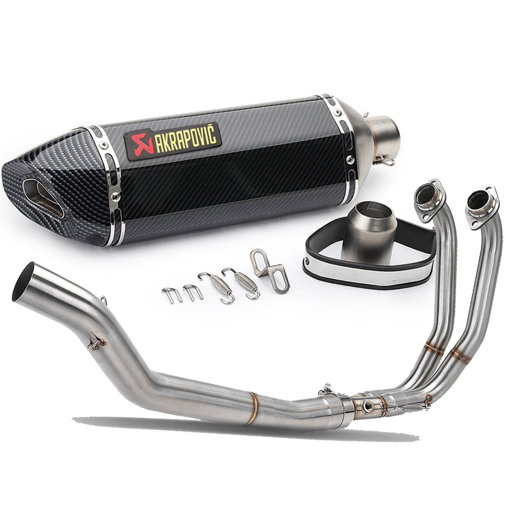 Motorcycle Modified Exhaust Pipe Front Section Connecting Pipe Middle Section Elbow Tail Section Exhaust Pipe Aprilia Rs457