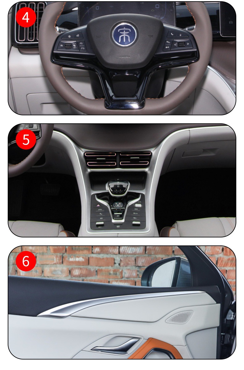 19-25 Byd Song Pro New Energy Center Console Interior Sticker Car Modified Paint Transparent Tpu Protective Film