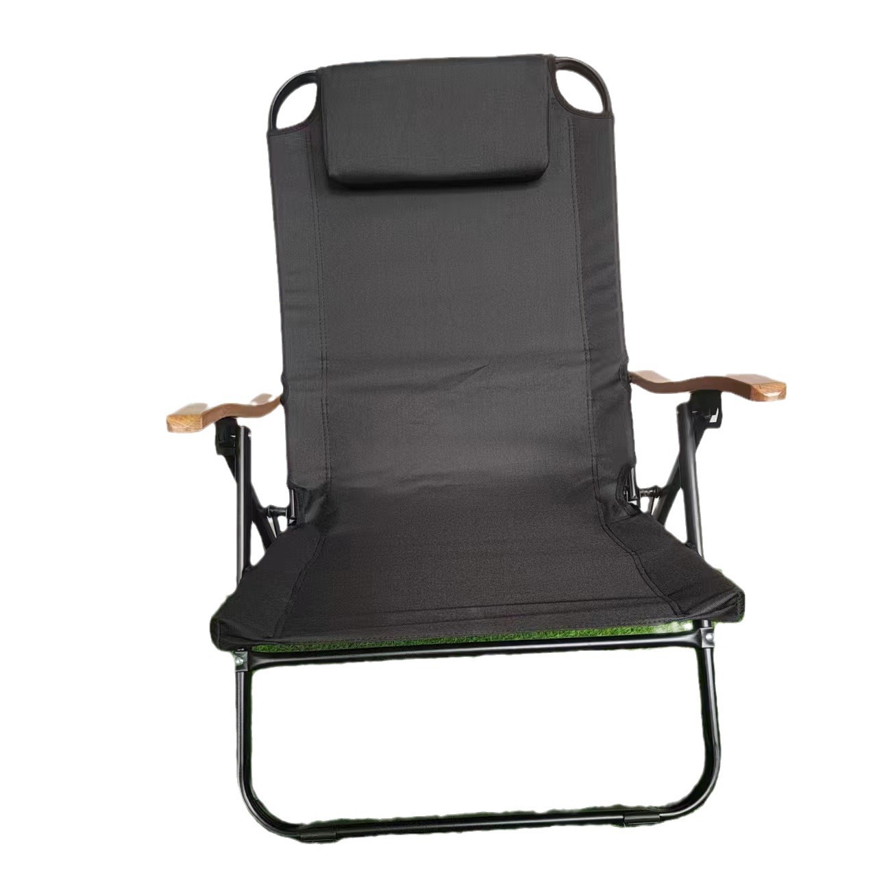 Oficina al aire libre acampado silla de ocio silla plegable silla plegable lienzo de madera cuatro velocidades silla plegable portátil ligera plegable