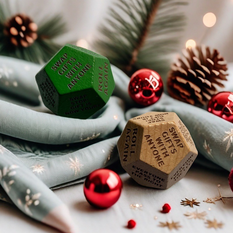 亚马逊新款Santa Swap Gift Exchange Dice圣诞老人交 换礼品骰子