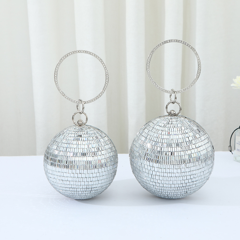 국경 간 공 연회 가방 실버 유행 멋진 저녁 가방 원피스 핸드백 유행 다이아몬드 기저귀 가방