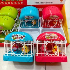 儿童过家家仿真宠物玩具宝宝会唱歌会说话的电动小鸟笼子玩具