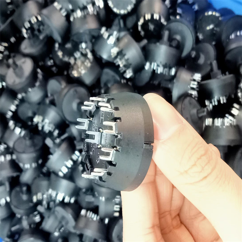 旋转开关黑色250V破壁榨汁机旋转开关 多档位旋钮开关
