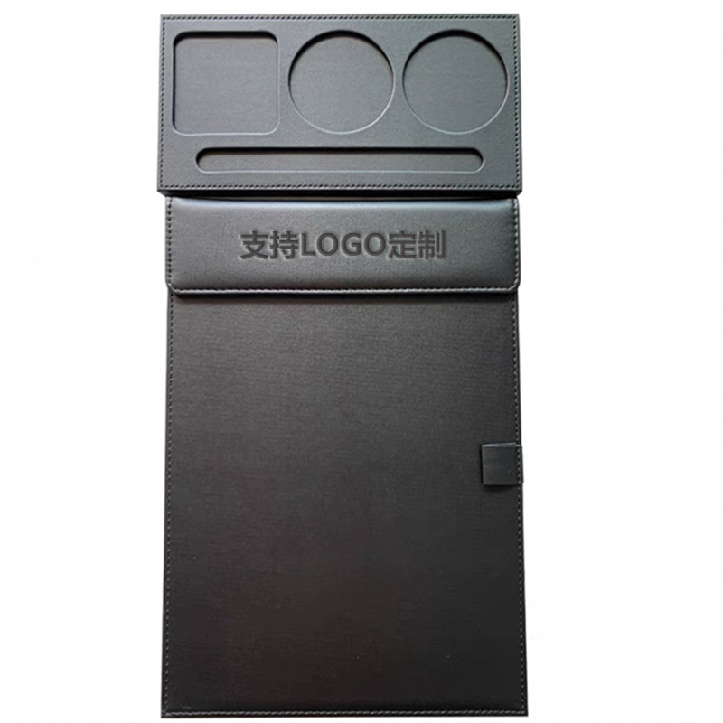 Office A4 file folder backing board A4 conference backing board clip Hotel small note holder This PU writing board can be customized with LOGO