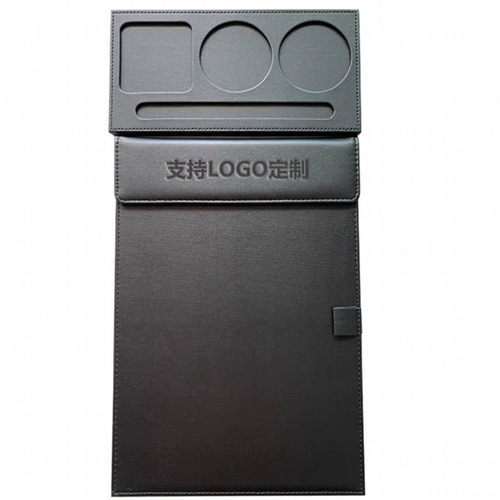 Office A4 file folder backing board A4 conference backing board clip Hotel small note holder This PU writing board can be customized with LOGO