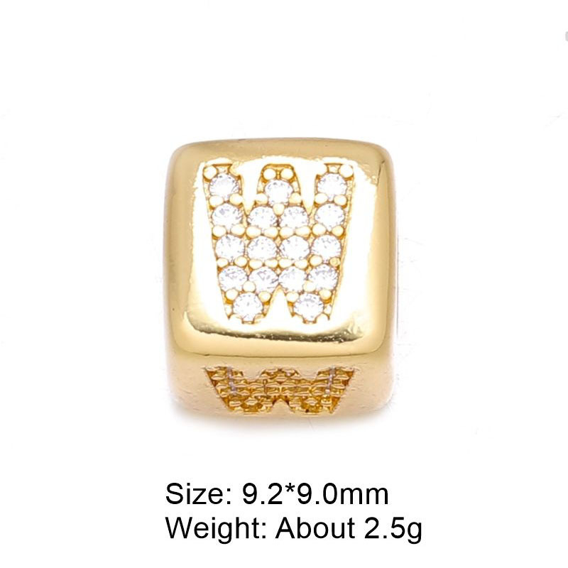 3g Weight Beads Jewelry Making Type DIY Ornament Accessories Classification 1 Piece Quantity Copper Material Letter Pattern All Seasons Season Polished Finish Plating Design Simple Style Style 1 Piece Copper Letter Polished DIY Ornament Accessories Beads 23