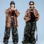 少儿格子街舞走秀演出服