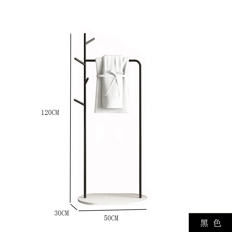B6_블랙 타월 랙 (바구니 없음)