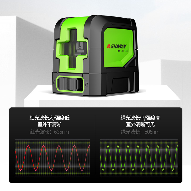 水平仪绿光红外线高精度自动打线激光平水仪2线超平贴地仪