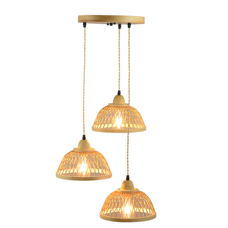 Transfronteriza plug-in de ratán ajustable lámpara de pared granja vintage ratán lámpara de bambú comedor sala de té balancín brazo lámpara de pared