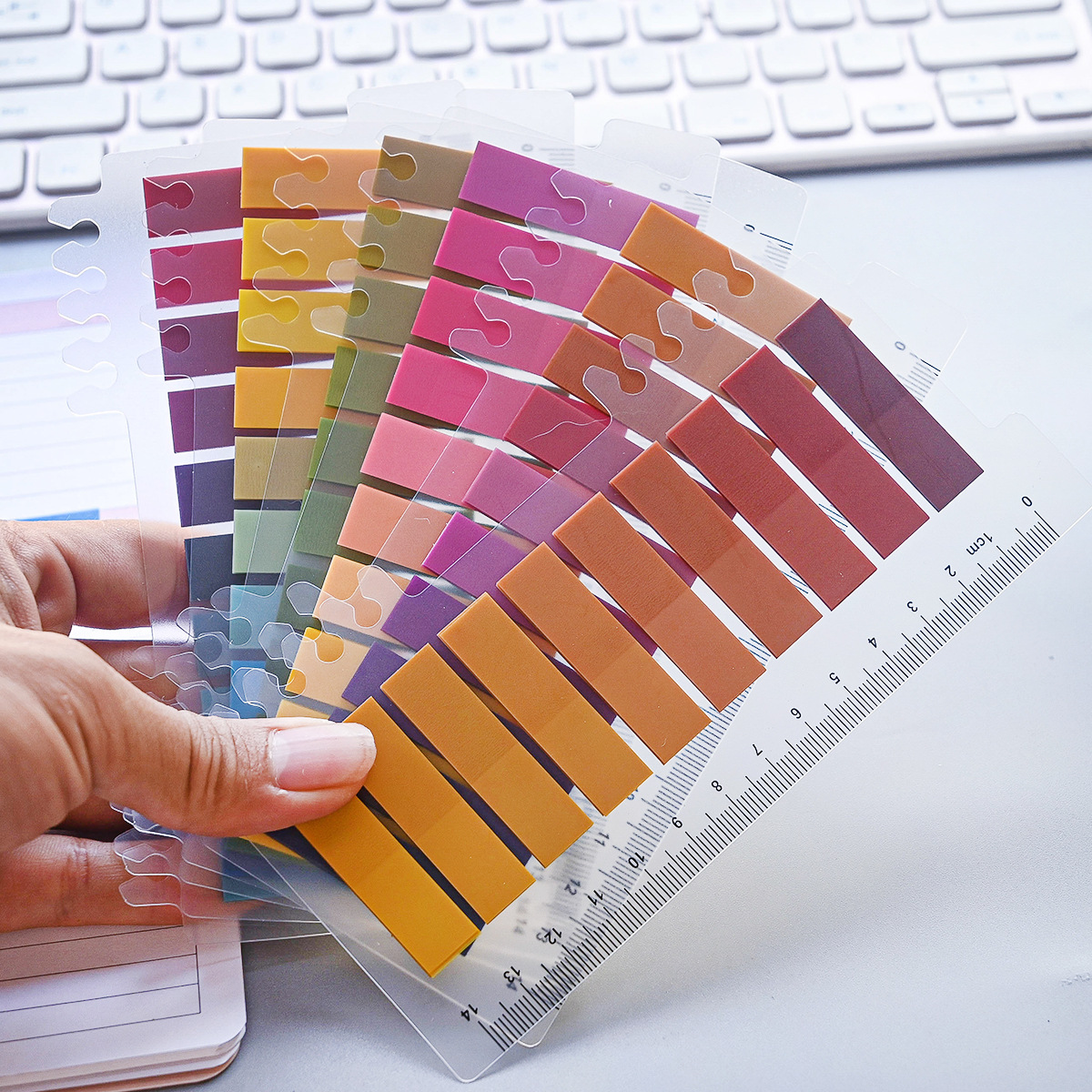 Venta al por mayor transfronteriza Xiyin Morandi Color Pet Post-it Pegatinas de índice transparente Pegatinas de notas adhesivas