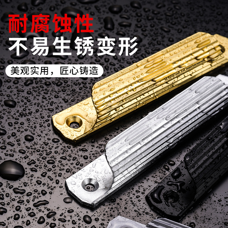 Moderno simple y abierto sin perforación mango de cajón autoadhesivo mango de puerta de aleación de aluminio de alta calidad mango de cajón