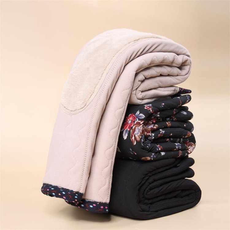 Dropshipping Four-Layer Thickened Warm Women's Cotton Pants High-Waisted Fashion Leggings