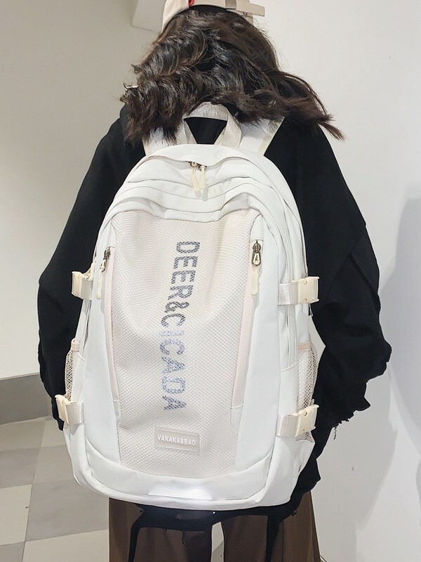 スクールバッグ女性の大容量シンプルなカジュアルバックパック 2025 新しいカレッジスタイル反射高校生大学生バックパック男性|undefined
