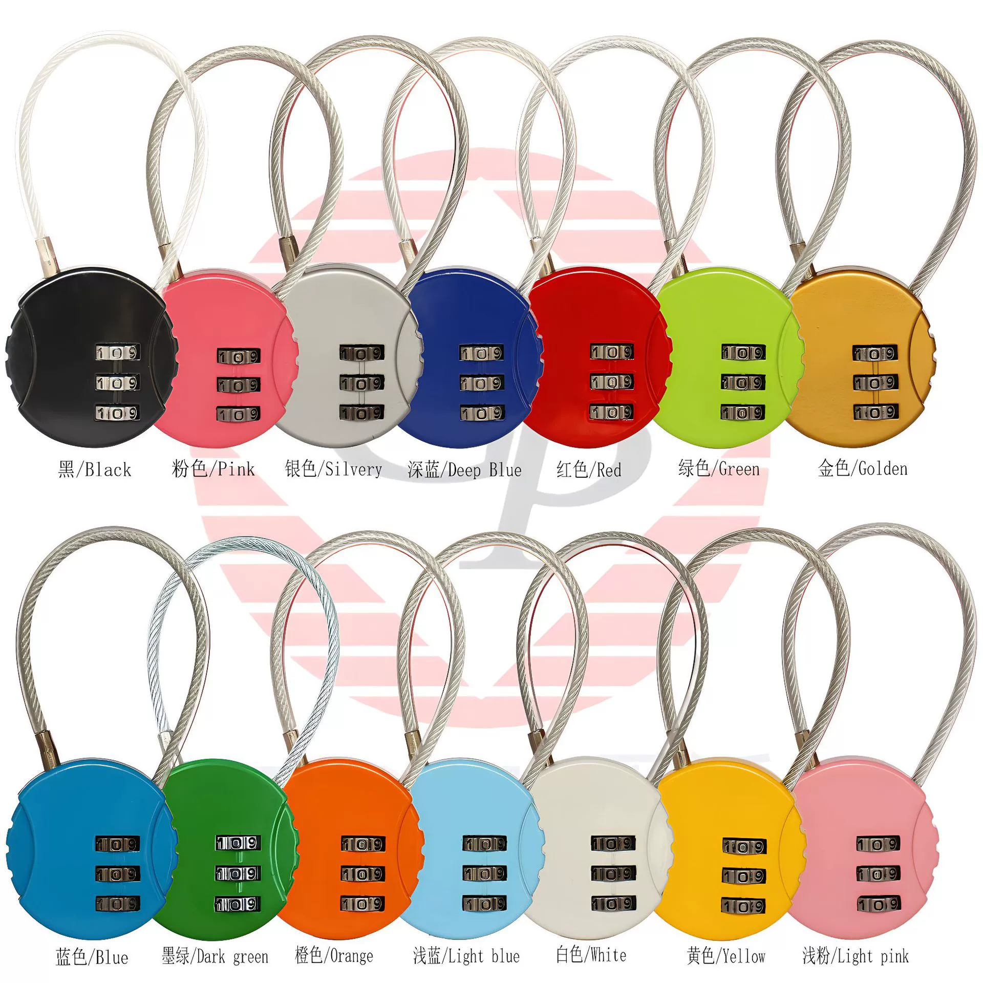 Трос Пароль замок багаж велосипед Пароль замок Сферический замок пароль мультфильм Пароль замок