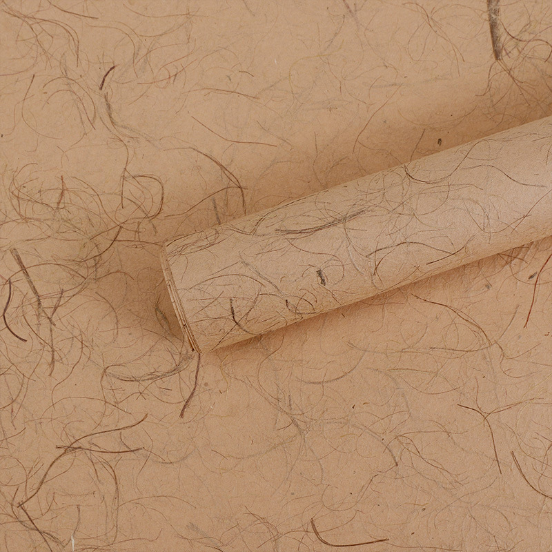 Papel de ensueño hueco de Xiyu Papel de fibra de seda de cáñamo Papel de macarrón de ensueño de alta calidad Papel de arte de flores de embalaje diye hecho a mano