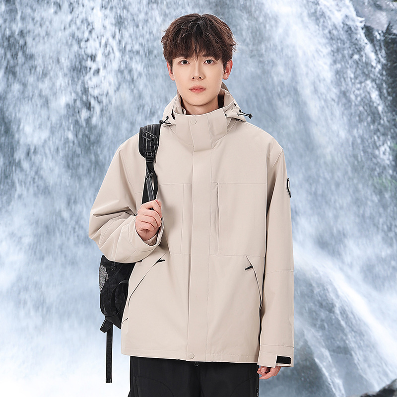 【极境雨】户外三合一冲锋衣防风防雨登山服男女宽松休闲夹克外套|undefined