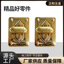 工厂批发包包金属插锁扣手袋皮包方形拧转锁扣箱包皮具五金配件扣