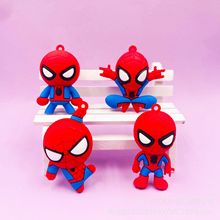 新款蜘蛛侠钥匙扣挂件Q版漫威公仔学生包包挂饰动漫礼品软胶饰品