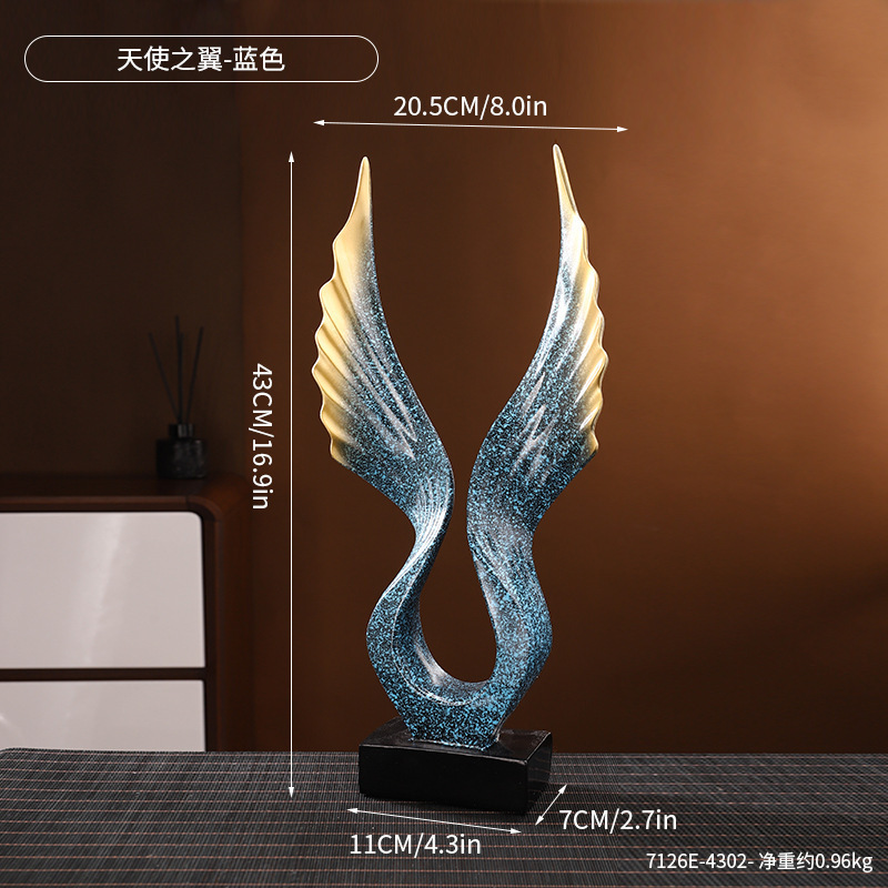 Angel Wings-Champagne Blue