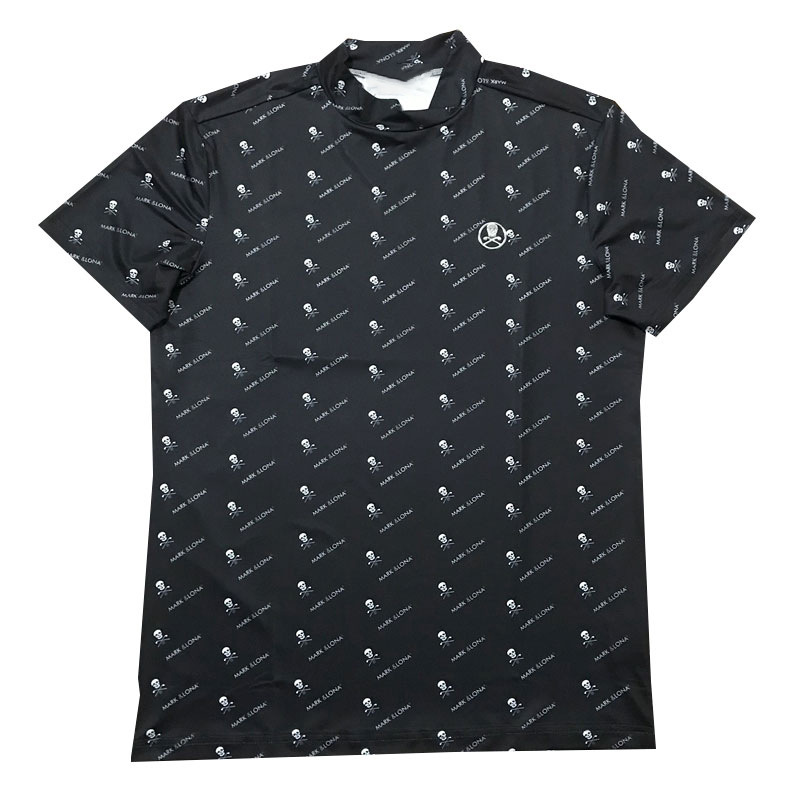 ML skull men's golf clothes round neck bottoming shirt summer printed sports T-shirt table tennis clothes