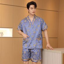 2024新款汗蒸服女款纯棉浴服美容按摩服男大码足疗店洗浴桑拿衣服