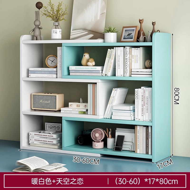 Estante de escritorio Estante de almacenamiento de estudiantes Estante de almacenamiento doméstico Estante de escritorio Estante de clasificación Estante de escritorio Estante de capas Estante de libros pequeño simple