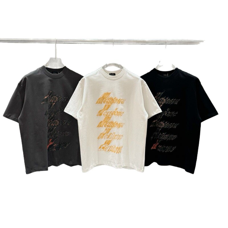 25SS新作we11one MOON早春新作炎弾幕半袖定番ロゴデザインtシャツ|undefined