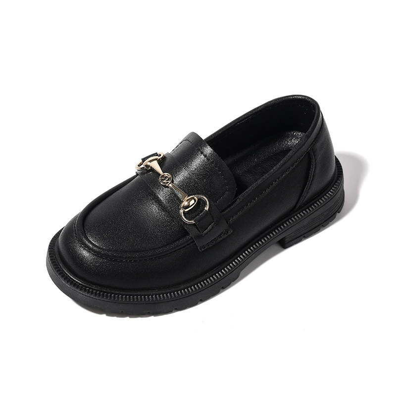 Детская обувь, кожаные туфли для девочек, новый стиль весны и осени 2024 года, маленькие кожаные туфли из натуральной кожи среднего и большого размера на мягкой подошве, студенческая обувь для выступлений, дропшиппинг