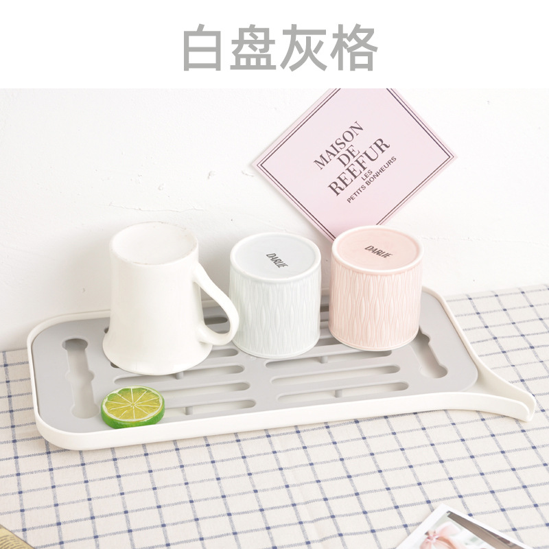 Cocina de doble capa de almacenamiento de plástico bandeja de drenaje vajilla fregadero bandeja de drenaje estante de drenaje de frutas y verduras estante de almacenamiento