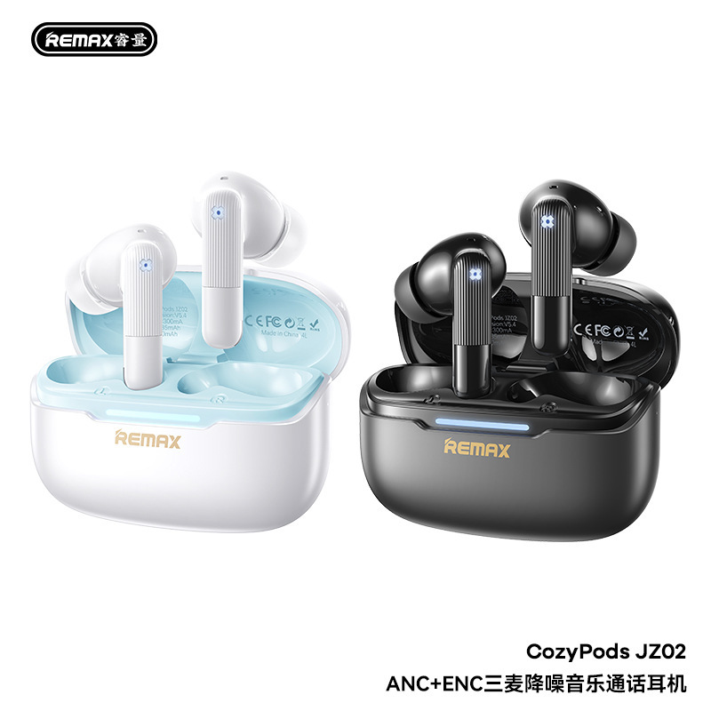 REMAX Ruiyuan ANC ENC Sanmai Noise Reduction 5.4 Bluetooth Music Headset Low Latency Game In-Ear JZ02 REMAX Ruiyuan ANC ENC Sanmai Noise Reduction 5.4 Bluetooth Music Headset Low Latency Game In-Ear JZ02
