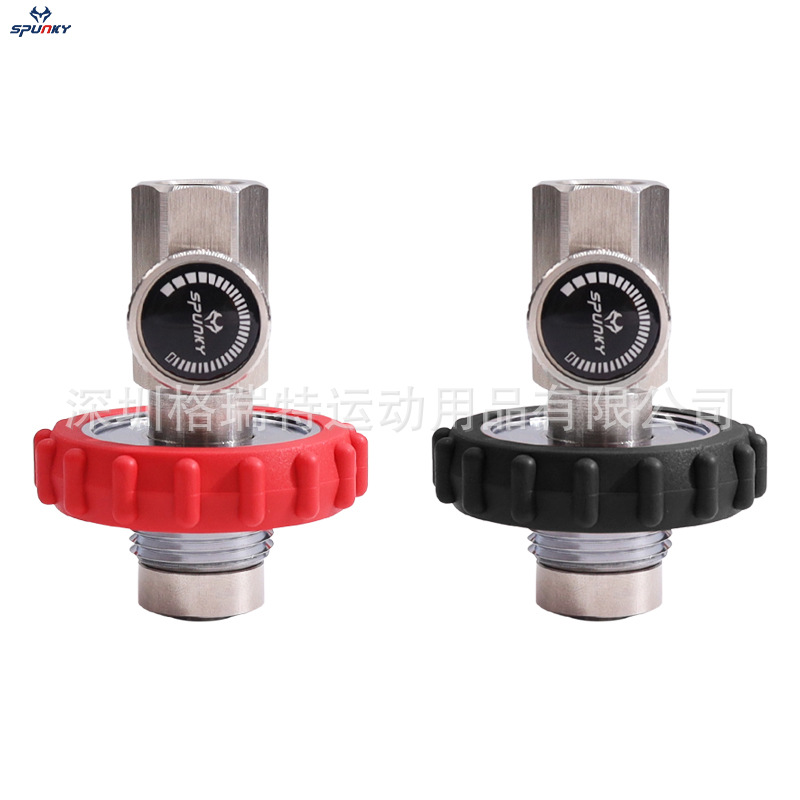 新款G5/8转1/4NPT潜水充气转接头水肺接头带小葫芦接头带过滤芯