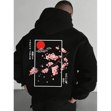 U 79642 Cherry Blossom Print Hoodie ӣ��ӡ����ñ���¿羳