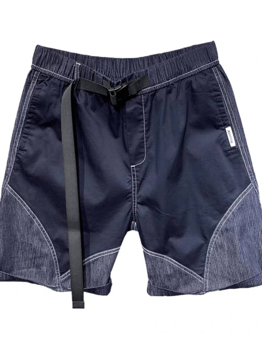 Herren Denimshorts Mit Color-blocking Für Sommerliche Outfits_voghion.com