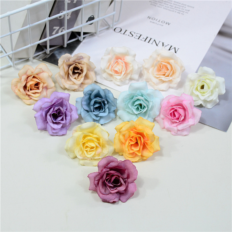 仿真花钻石小玫瑰DIY花盒花环配饰材料摄影道具饰品民族头饰制作