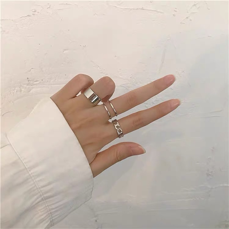 Ring female personality hip hop Japanese and Korean opening adjustable index finger joint ring cold wind niche ins ring
