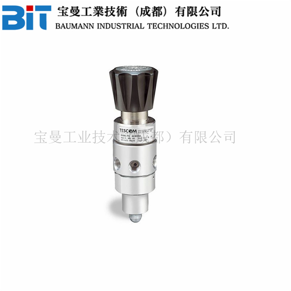 美国TESCOM 44-3400 系列是一种紧凑轻型的高纯度双级气缸调压器