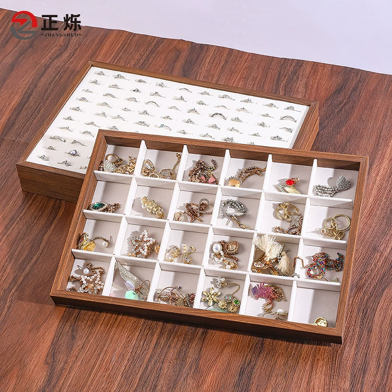Jewelry, storage system walnut, ring, necklace, chain, watch, accessory, stand