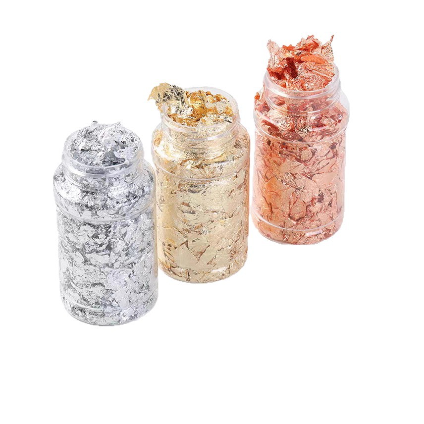 Láminas de Papel de Aluminio para Uñas 3 Colores Decorativo para Arte de Manicura