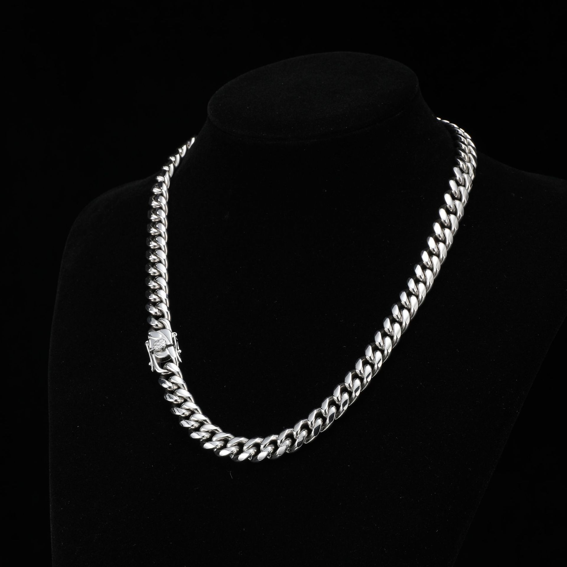 Hip-hop Solid Color Stainless Steel Plating Men's Necklace display picture 2